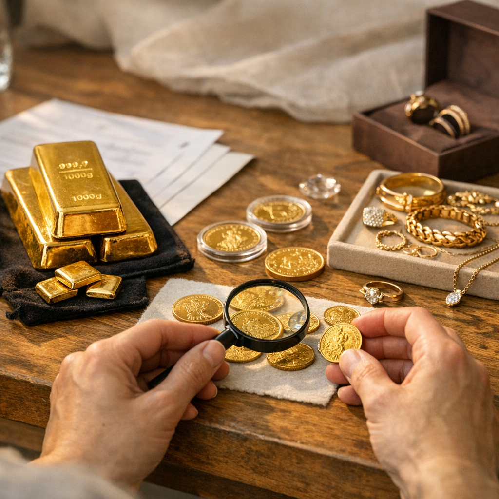 Comparer pièces, lingots et bijoux sans confondre plaisir et placement