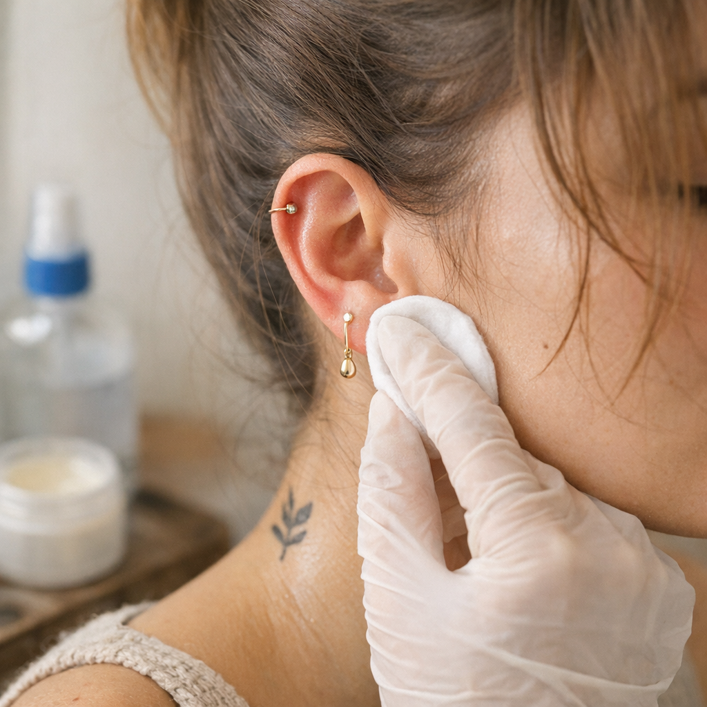 Après un perçage ou un tatouage : les précautions de contact