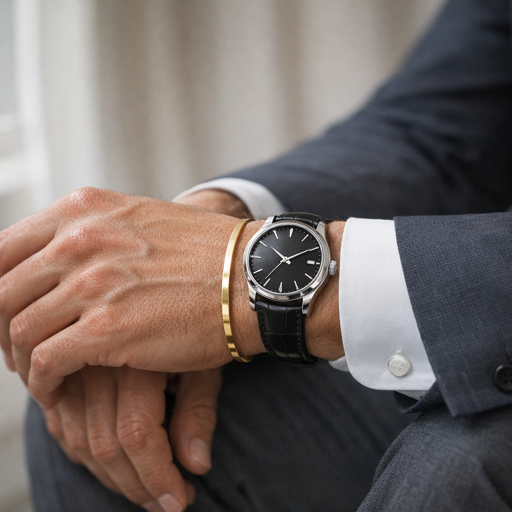 Bracelet en or Homme discret : 7 repères sobres