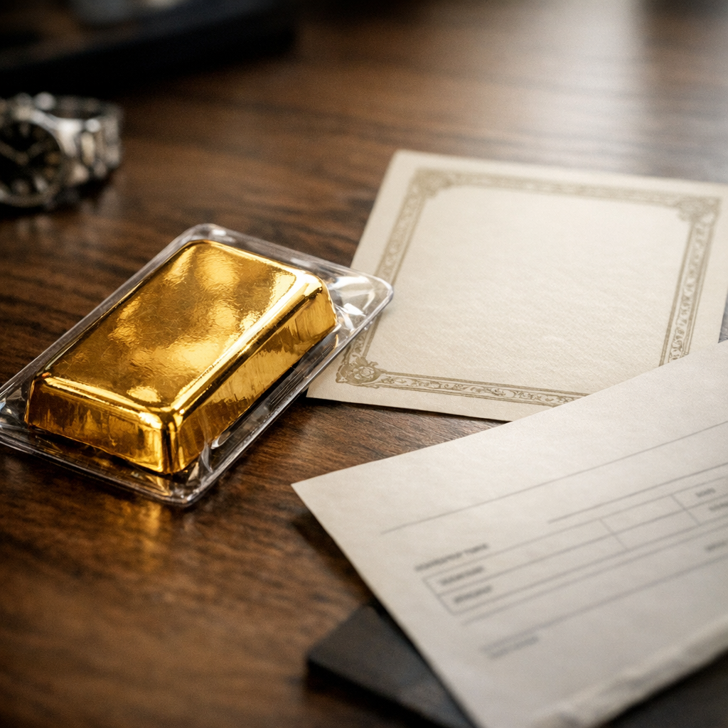 Certificat de lingot d’or : utilité et contrôles clés