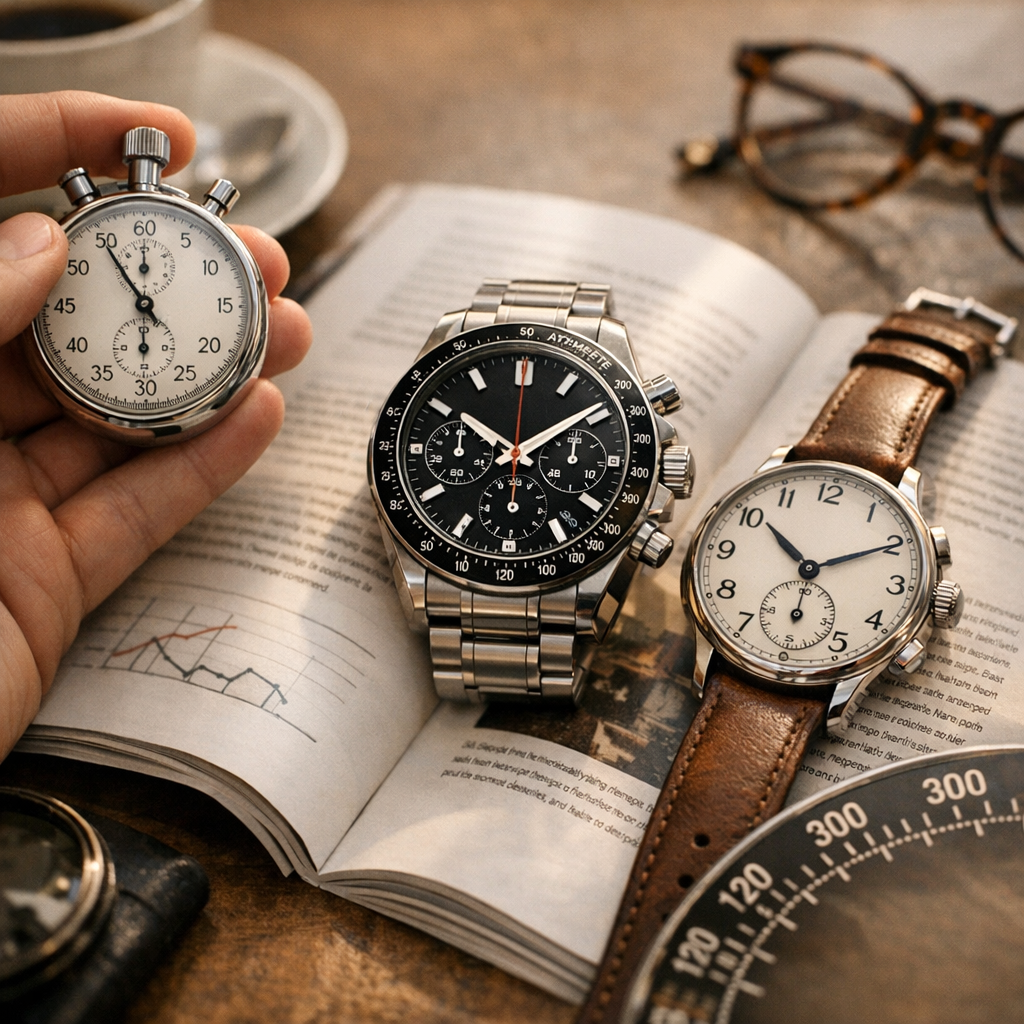 Chronographe, chronomètre, tachymètre : ne pas confondre