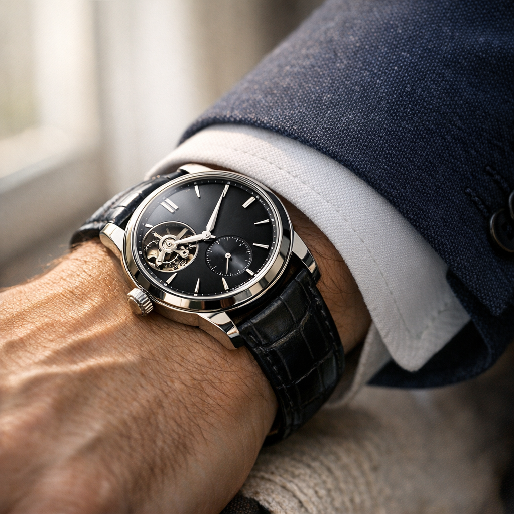 Bien porter sa montre homme : poignet, manche, contexte