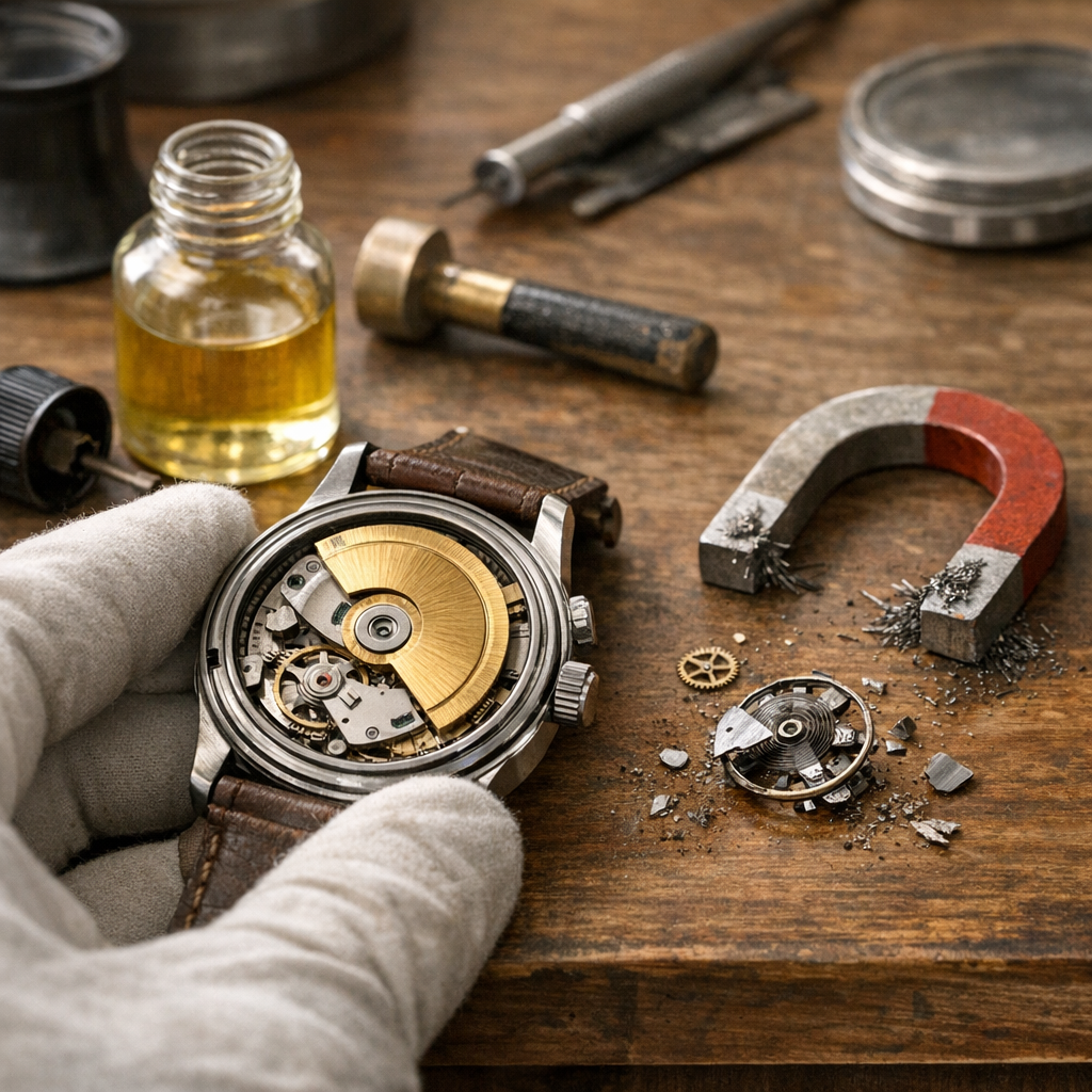 Les causes mécaniques fréquentes : rotor, huiles, chocs et magnétisme