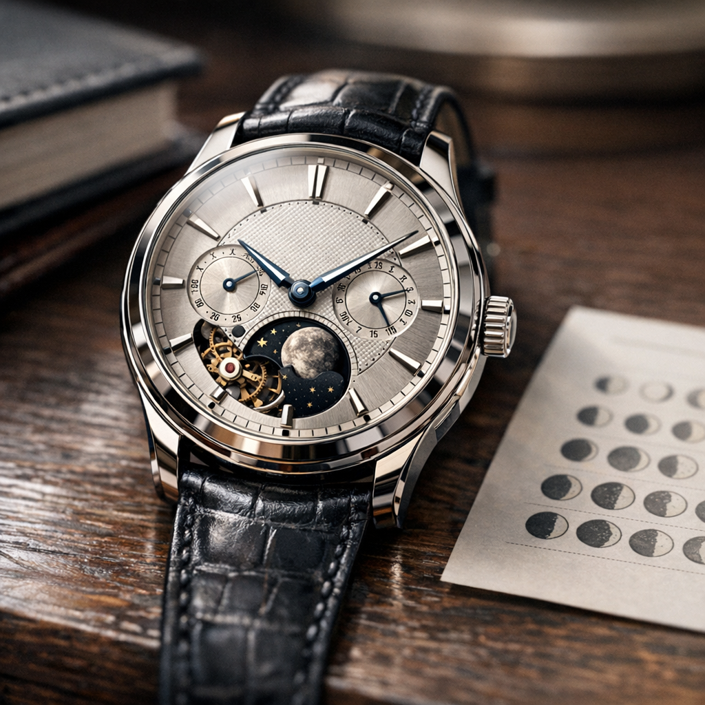 Phase de lune sur une montre : lecture et réglage