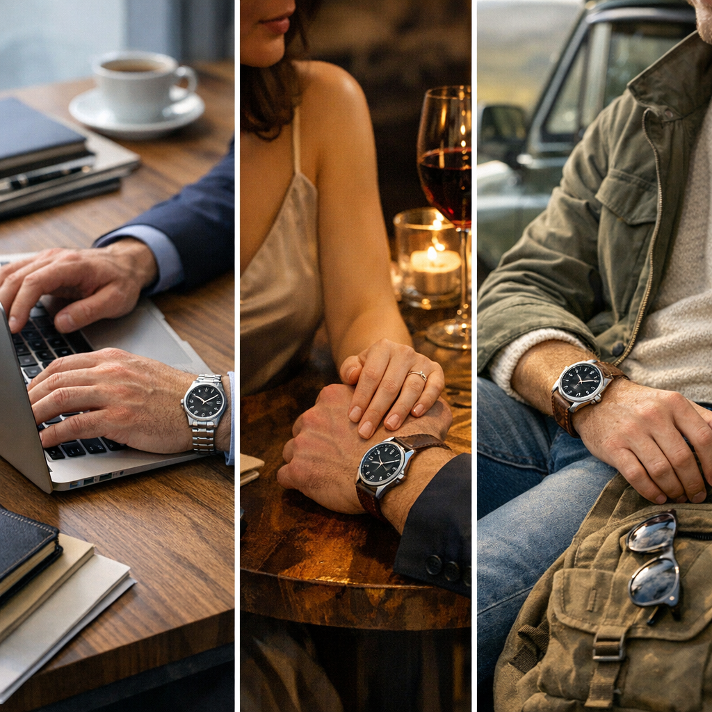 Bureau, rendez-vous, week-end&nbsp;: comment adapter la même montre
