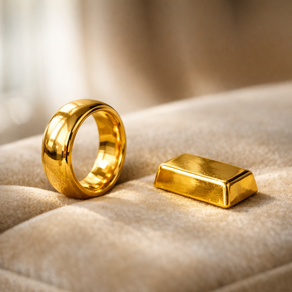 Or 24 carats en bijouterie : usages et limites