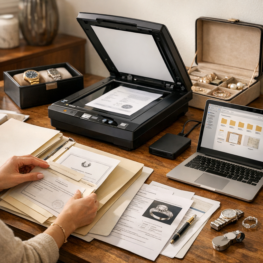 Mettre en place un système simple : dossier, scan, sauvegarde