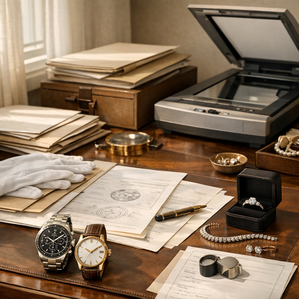 Bijoux et montres : les documents à classer en 2026